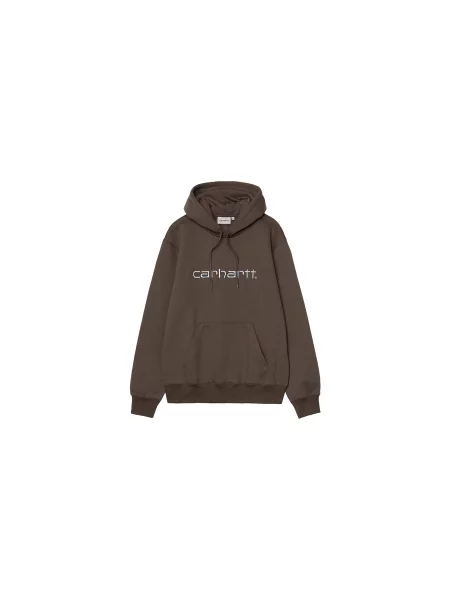 Carhartt WIP Hooded Carhartt Sweat Mężczyźni Bluzy i bluzy z kapturem Carhartt WIP Size: L brązowy