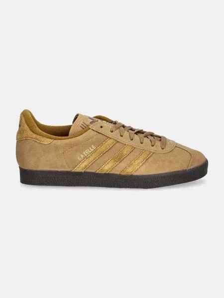 Σουέτ αθλητικά παπούτσια adidas Originals Gazelle καφέ