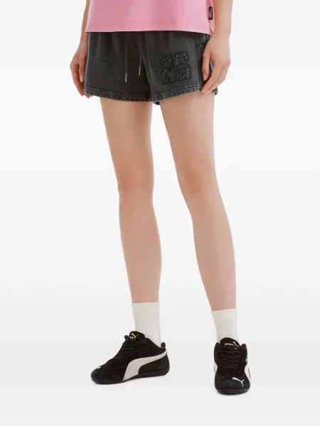 Pantaloni scurți Mini Cream cu cordon gri