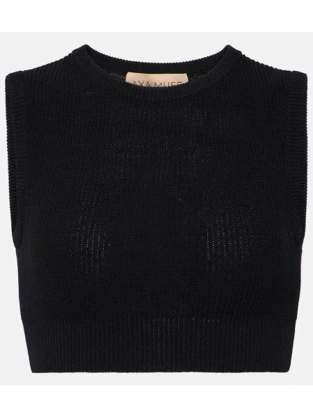 Cropp top Aya Muse tricotate negru