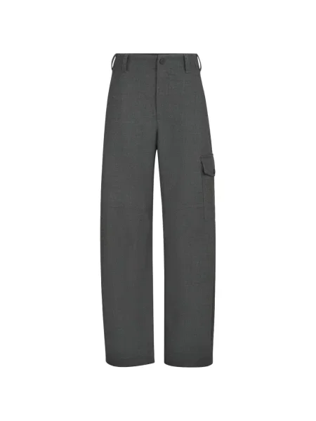 Pantaloni cargo Brunello Cucinelli de lână gri