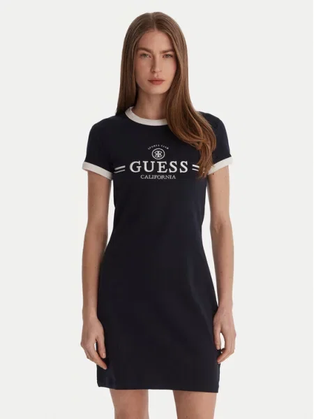 Guess Vsakodnevna obleka Mornarsko modra
