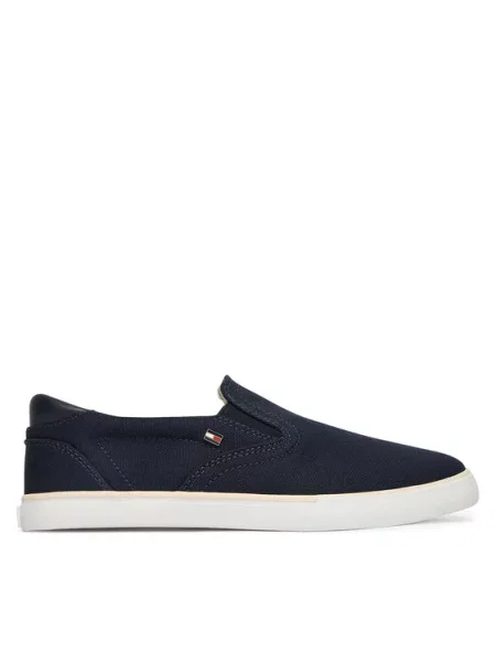 Tommy Hilfiger Tenis superge Th Low Profile Slip On Mornarsko modra