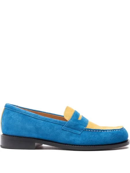 Pantofi loafer Hender Scheme din piele de căprioară albastru