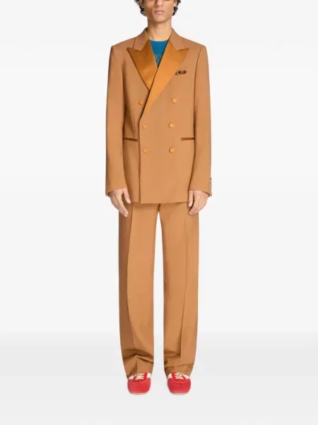 Vlněný dvouřadý oblek Dries Van Noten