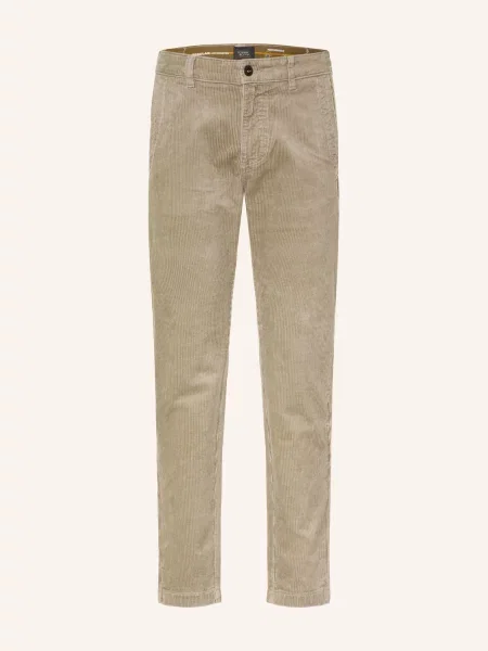 Camel Active Spodnie Z Sztruksu Typu Cordchino O Regularnym Kroju beige beżowe