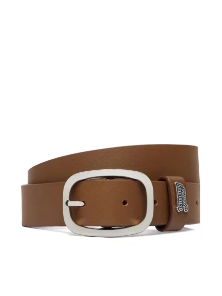 Tommy Jeans Opasok Tjw Oval Buckle hnedá