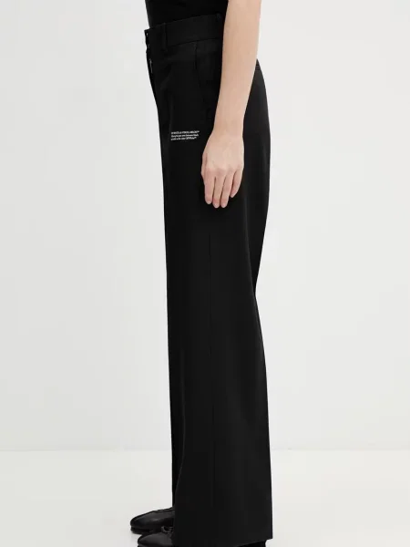 Off-White pantaloni de lână alb
