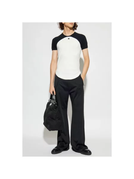 Spodnie Courreges z logo czarne