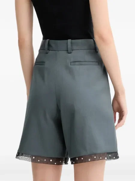 Pantaloni scurți Iro plisate gri