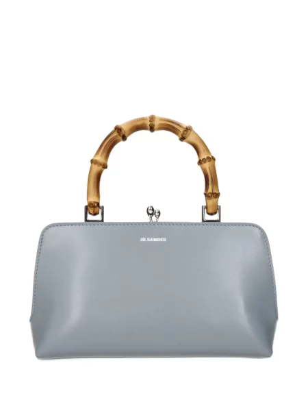 Geantă shopper Jil Sander din piele gri