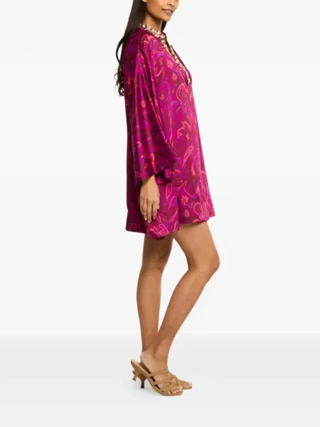 Rochie Cinq A Sept cu model paisley violet