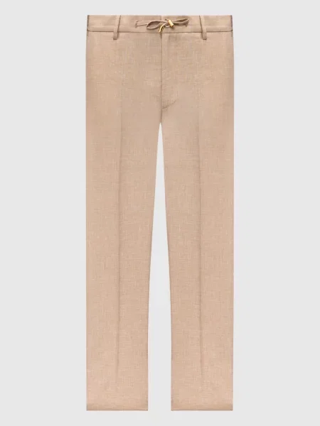 Шерстяные брюки Stefano Ricci бежевые