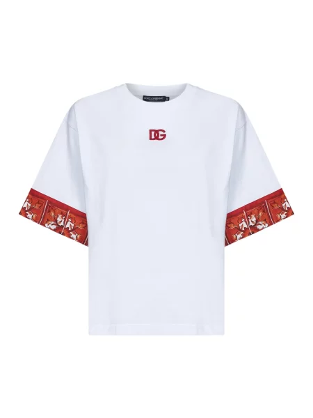 Koszulka polo Dolce And Gabbana biała