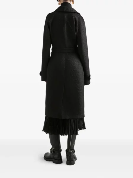 Fusta plisata Dolce & Gabbana plisată până la genunchi negru