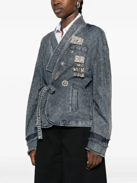 Kurtka jeansowa Hui Milano niebieska