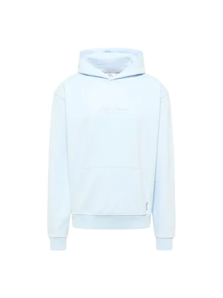 Bluza z kapturem Carlo Colucci z kapturem niebieska
