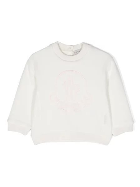 Bluza polarowa dziecięca Moncler Enfant biała