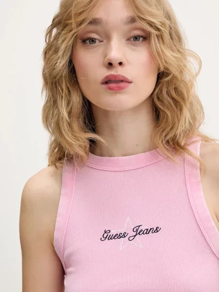 Топ Guess Jeans рожевий