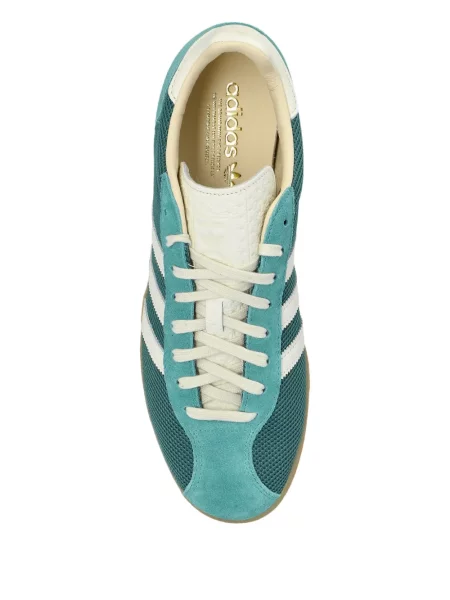 Cămașă Adidas cu dungi cu broderie clasică gri