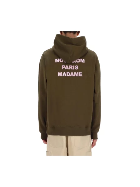 Bluza Drole De Monsieur z dekoltem w serek brązowa