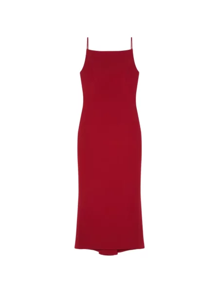 Rochie midi Givenchy din crep roșu
