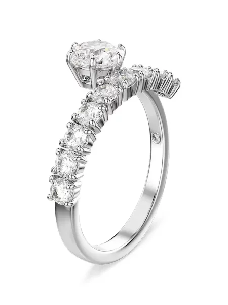 Inel Swarovski cu zirconiu plic