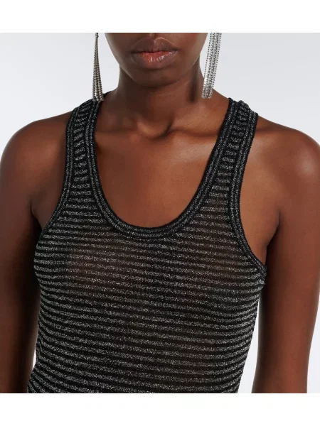 Top Isabel Marant cu dungi negru