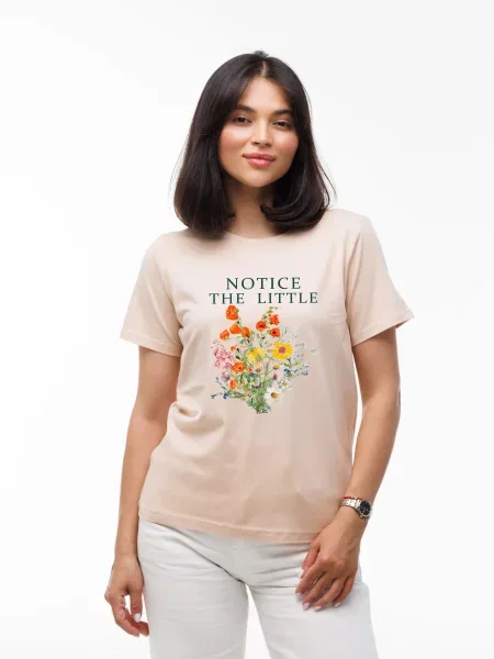 Футболка наталюкс бежевая