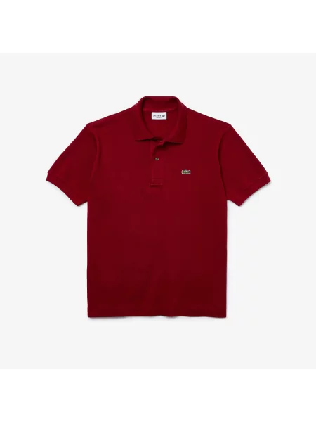 Поло Lacoste бордовое