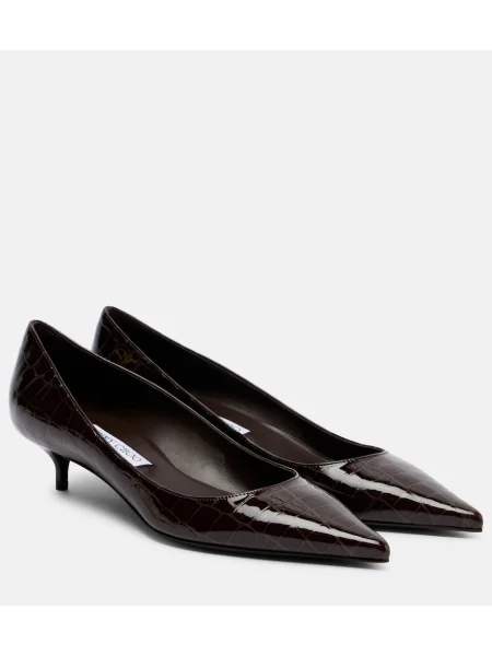 Pantofi cu toc Jimmy Choo din piele maro