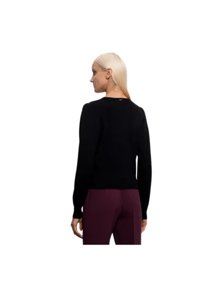 Dzianinowy sweter Twinset czarny