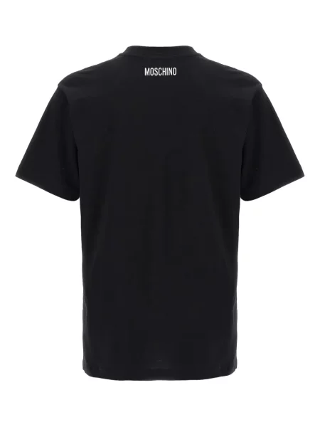 Tricou Moschino cu imagine cu decolteu rotund negru