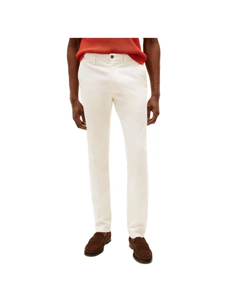 Pantaloni Tommy Hilfiger alb