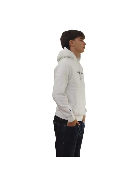 Bluza z kapturem Polo Ralph Lauren z kapturem z logo biała