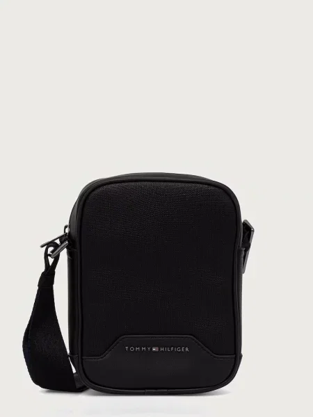 TOMMY HILFIGER Geantă de umăr negru