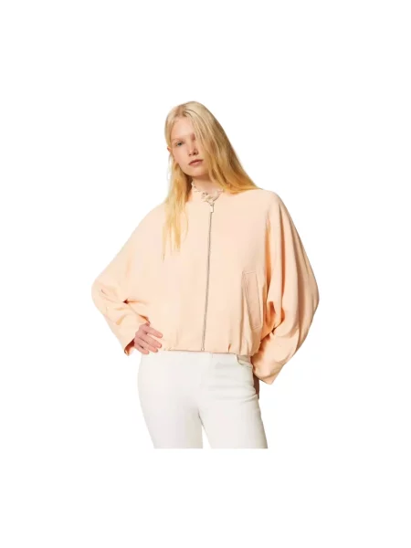 Kurtka bomber Twinset różowy