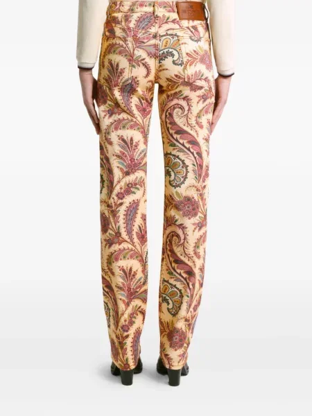 Proste jeansy Etro z nadrukiem z wzorem paisley