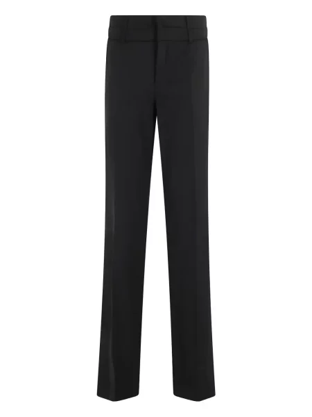 Pantaloni Federica Tosi de lână negru