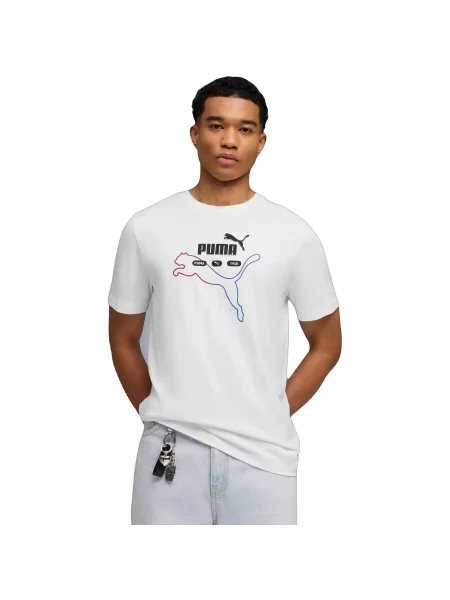 T-shirt Puma Ess Logo Lab Summer Tee biała