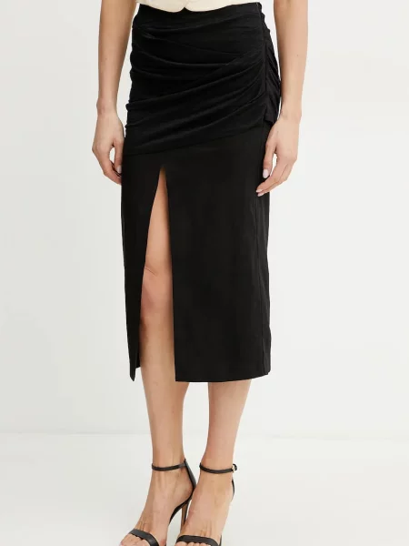 Pinko fustă din in negru