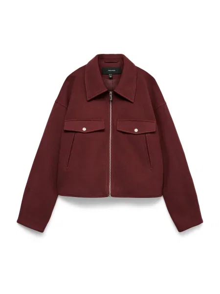 VERO MODA Prehodna jakna VMFortunefrej karminsko rdeča