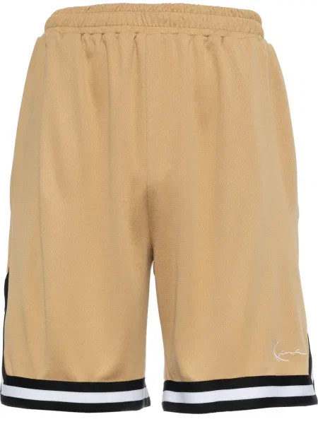 Karl Kani Pantaloni maro deschis / negru alb