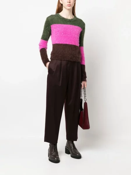 Pruhovaný svetr Dsquared2 zelený