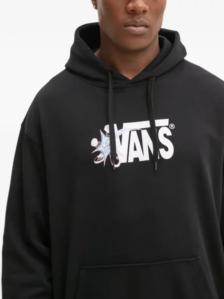 Hanorac cu glugă Vans cu imagine negru