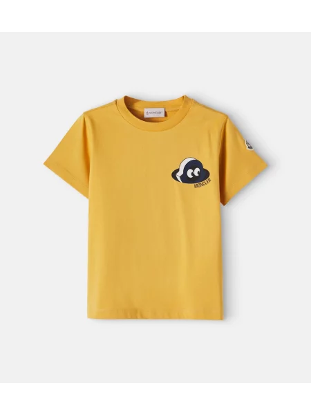 Gyerek póló Moncler Enfant sárga