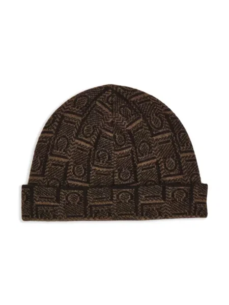 Jacquard sapka Ferragamo barna