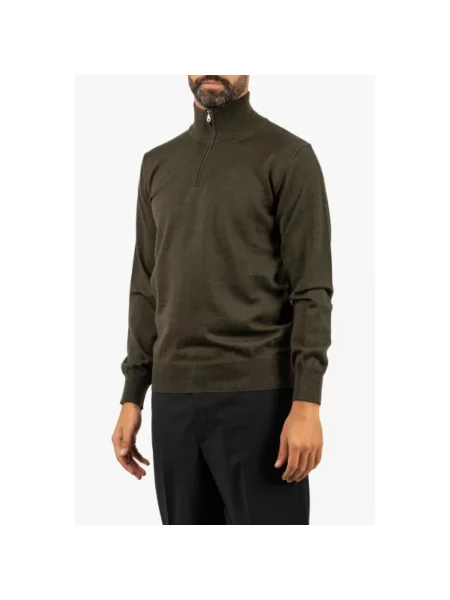 Sweter z golfem Brooksfield zielony