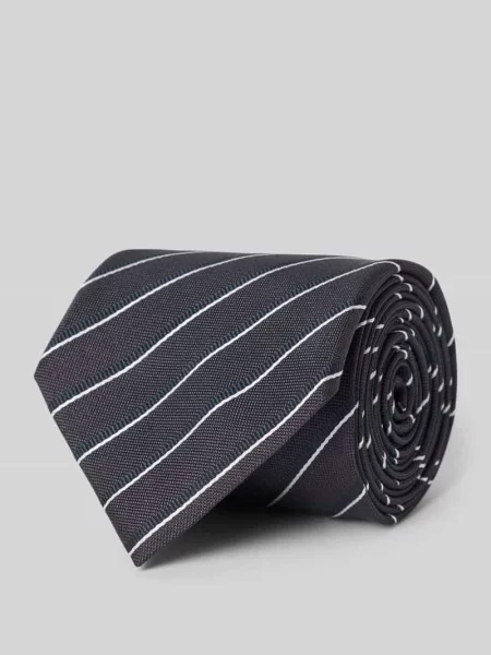 Krawat z czystego jedwabiu model H-Tie 8 CM-ONE' Boss granatowy