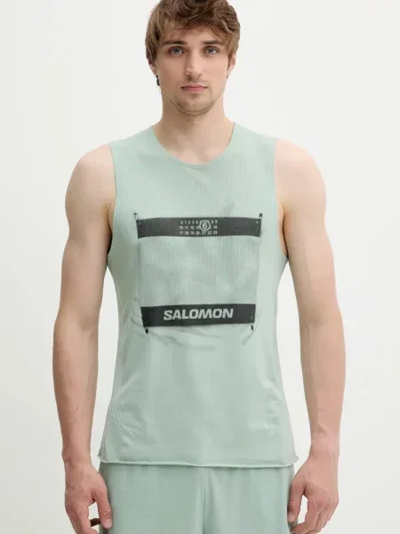 Тениска Maison Margiela x Salomon зелено